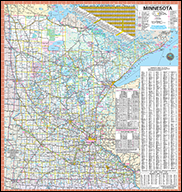 Minnesota state highway map